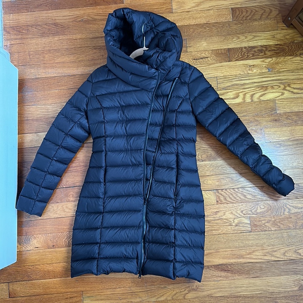 SOIA & KYO black down puffer winter jacket